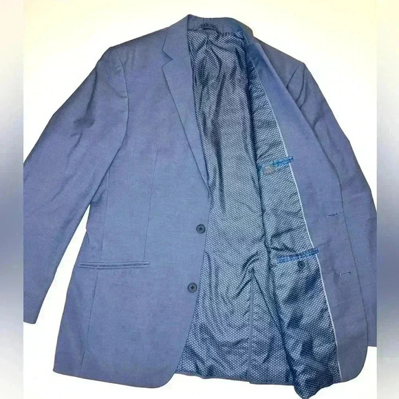 Madison Mens Modern Fit Suit Jacket Sport Coat   Blazer Size- 40L  Two Button - Picture 10 of 10